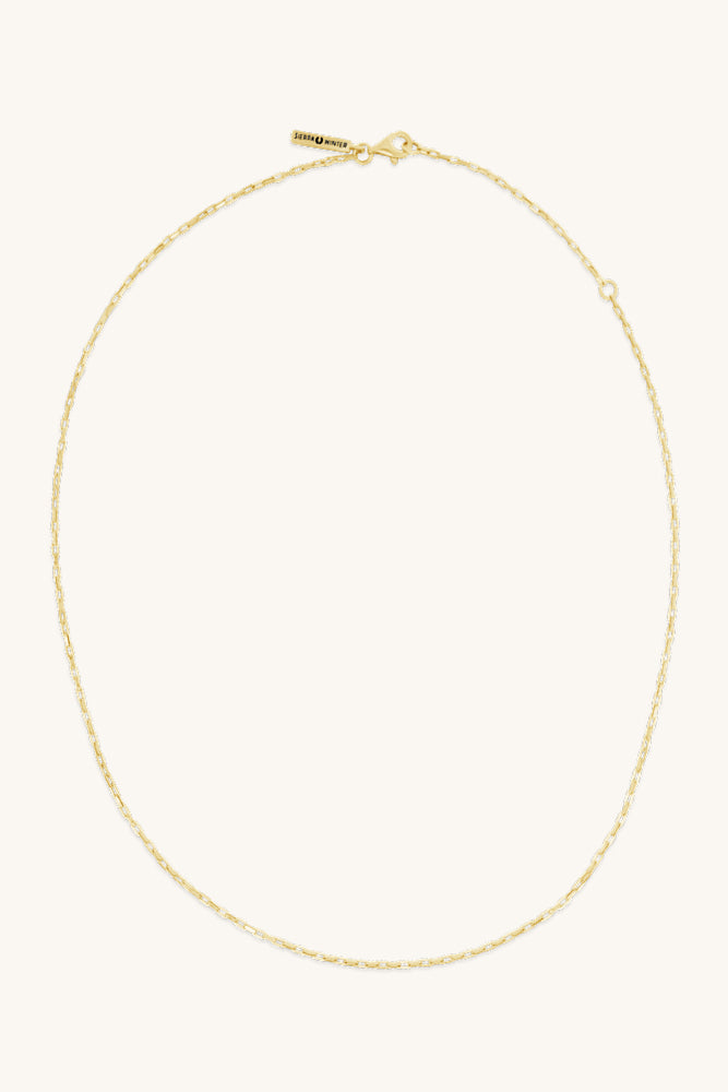 gold vermeil erin dainty layering chain necklace