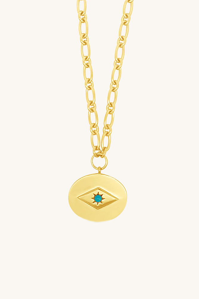 
                      
                        sierra winter chunky gold chain eve necklace with turquoise
                      
                    