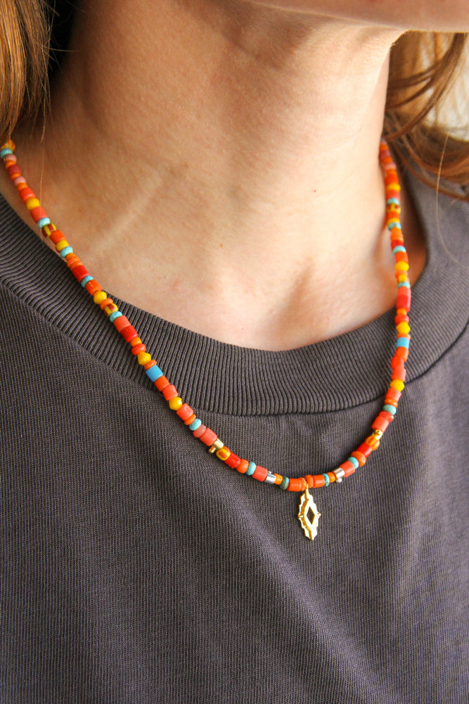 handmade beaded to the stars necklace sierra winter