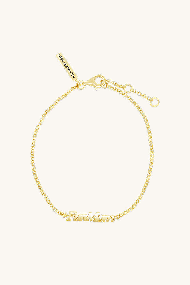 sierra winter sterling silver gold fun mom bracelet