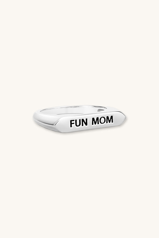 sierra winter sterling silver fun mom band ring