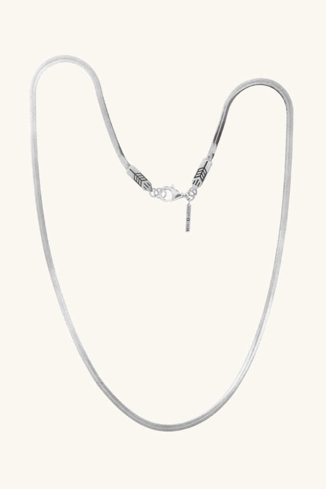 sierra winter sleek silver snake chain good lookin necklace