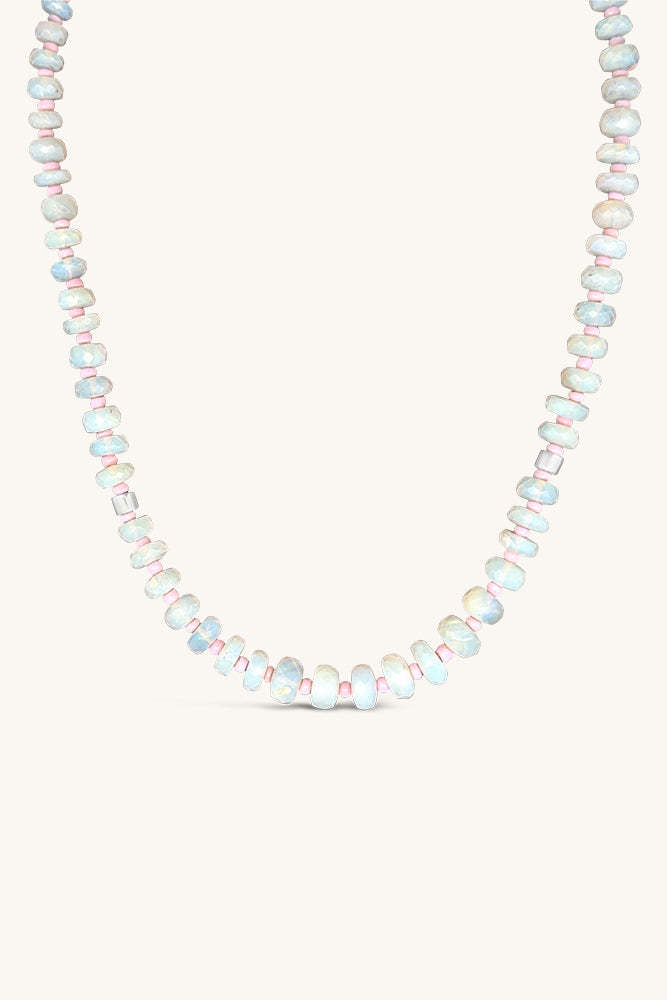 handmade beaded australian opal necklace sierra winter