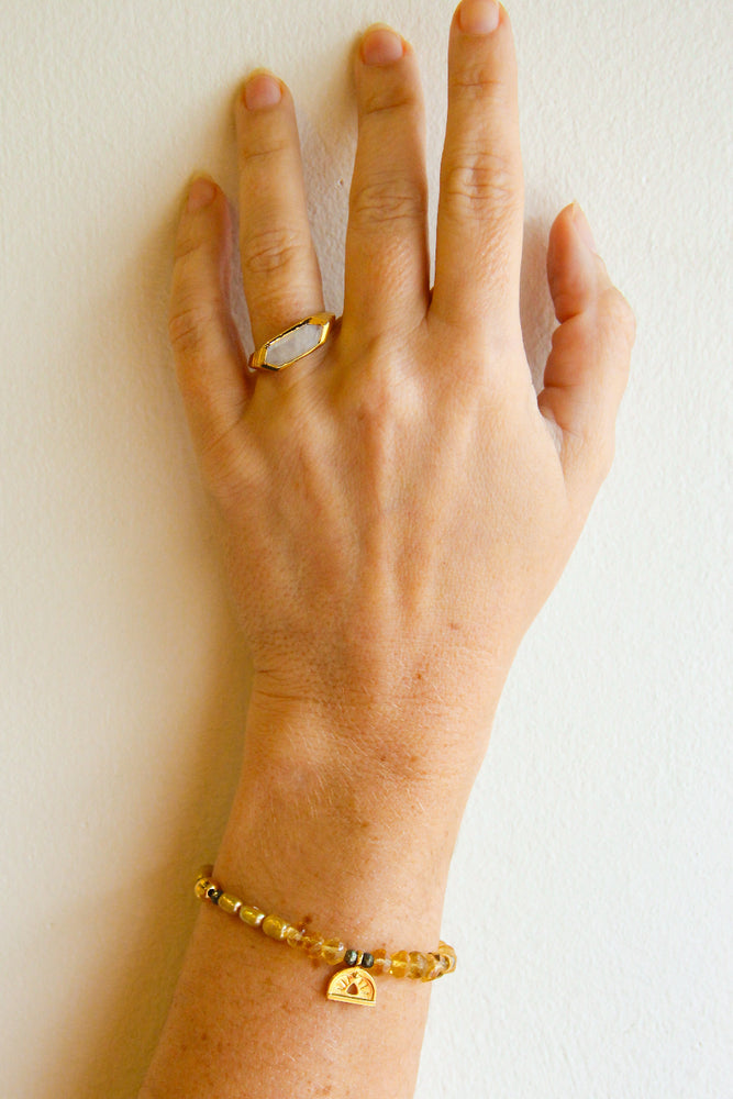 
                      
                        citrine and gold vermeil november birthstone handmade beaded bracelet
                      
                    