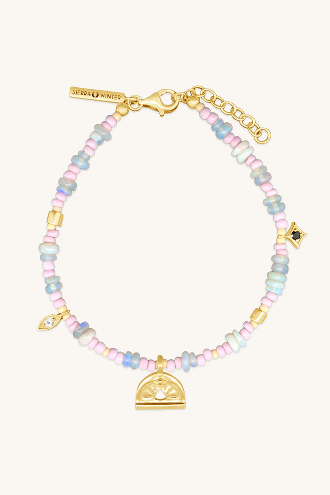 handmade beaded australian opal bracelet sierra winter