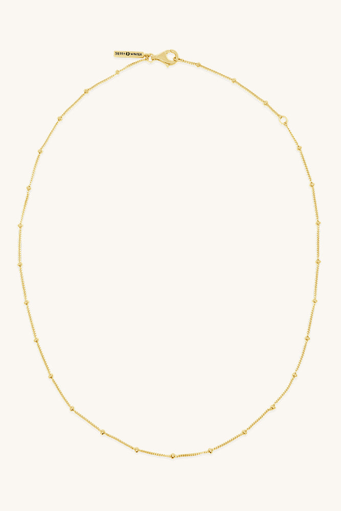 gold vermeil janna dainty layering chain necklace