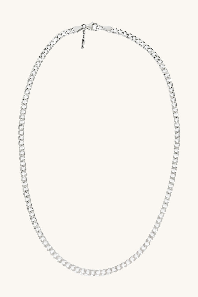 sierra winter sterling silver jeri curb chain necklace