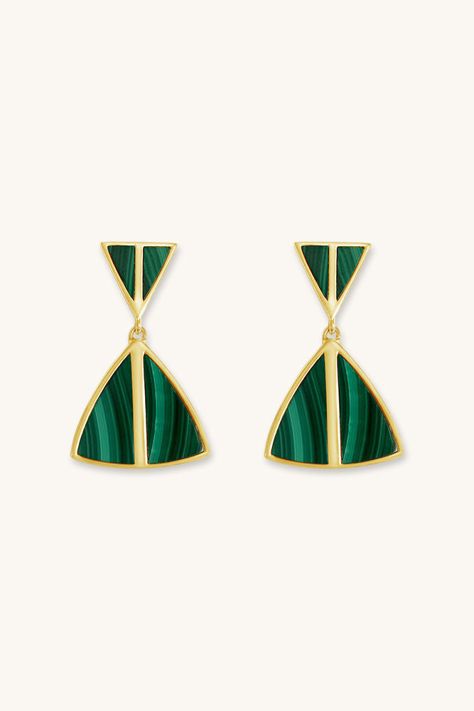 
                      
                        malachite and gold statement jolene earrings
                      
                    