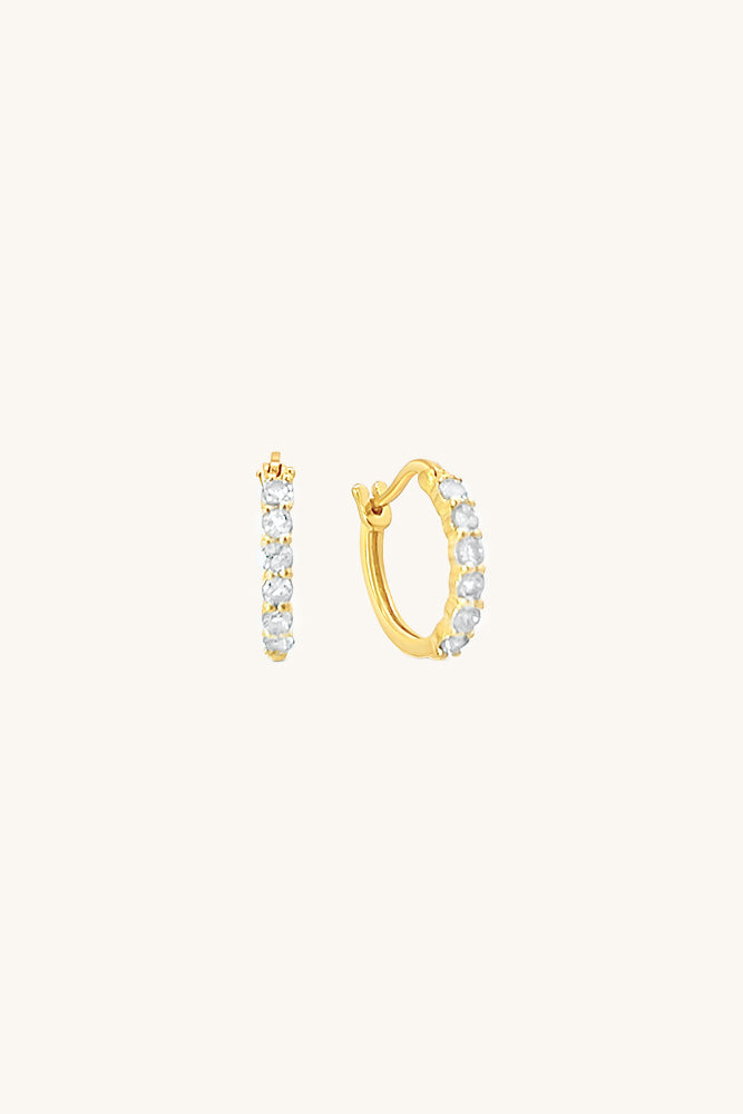 sierra winter white topaz karma hoop earrings april birthstone