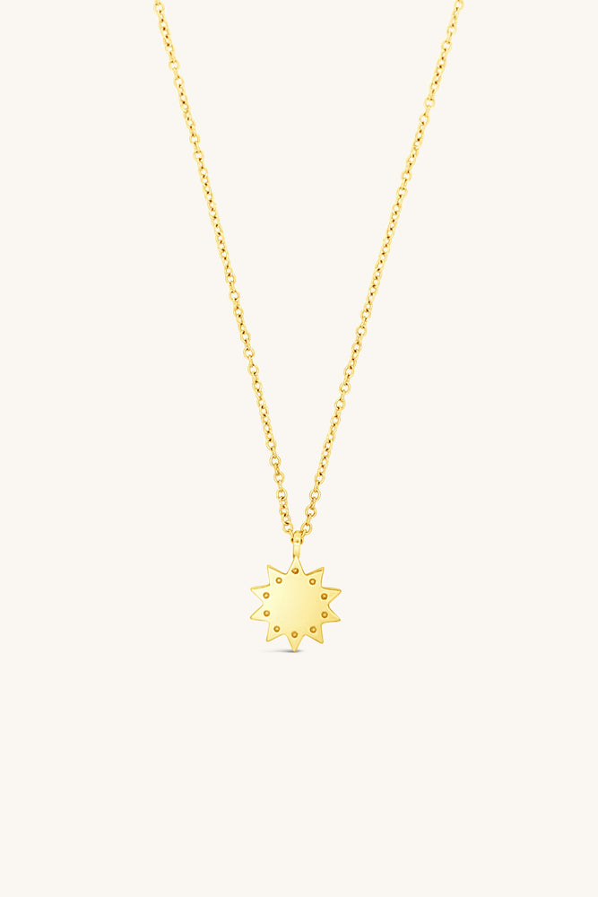 gold star inspired luster pendant necklace sierra winter