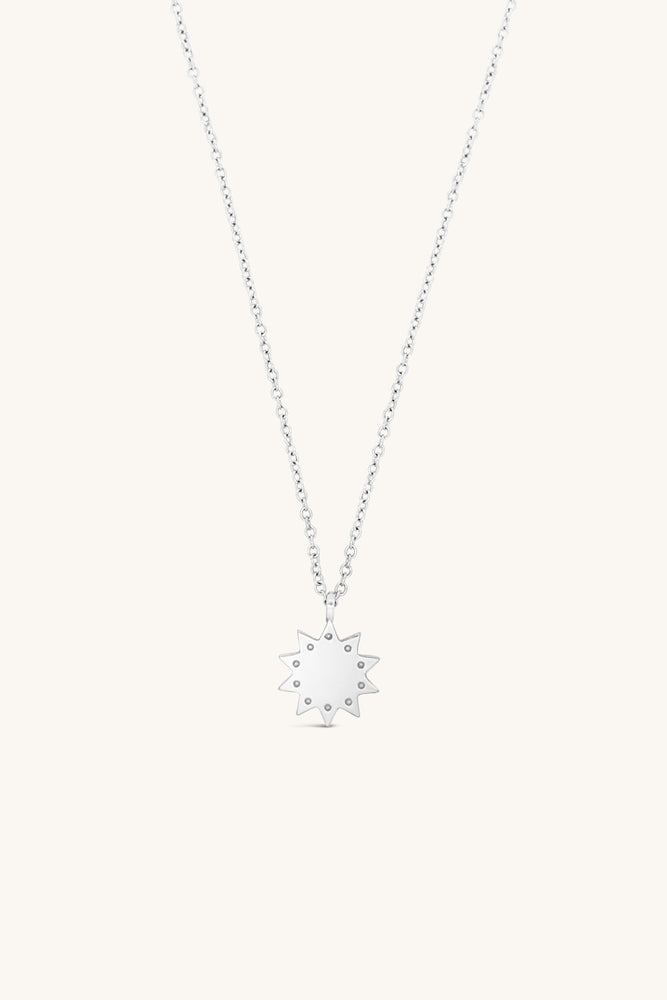silver star inspired luster pendant necklace sierra winter