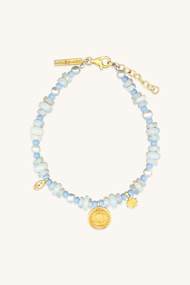 australian opal beaded bracelet pearl turquoise gold sierra winter