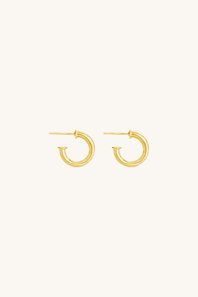 sierra winter gold vermeil morgan hollow hoop earrings