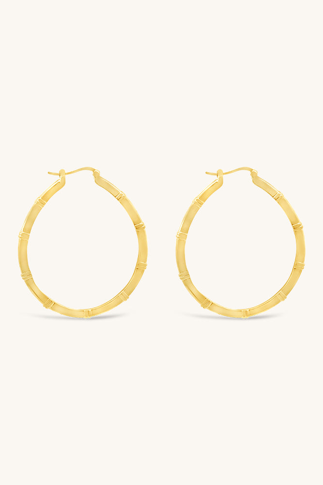 large textured gold vermeil muse hoop earrings sierra winter