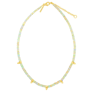 sierra winter opal beaded mirage necklace