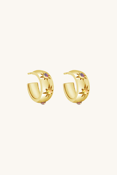 Opal Eve Hoop Earrings