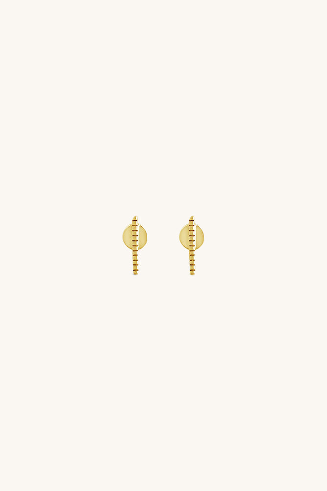 sierra winter gold vermeil orbit stud earrings