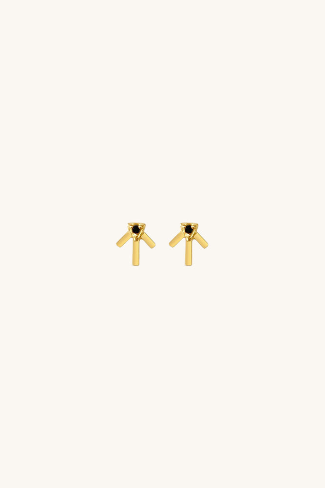 
                      
                        sierra winter gold vermeil black diamond studs prairie star earrings
                      
                    