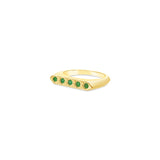 sierra winter gold vermeil emerald constellation thin stacking band ring