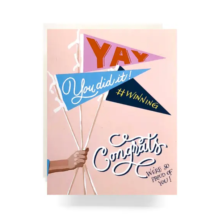 Pennant Congrats Card