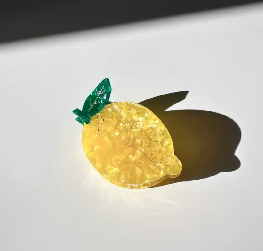 Lemon Hair Claw Clip