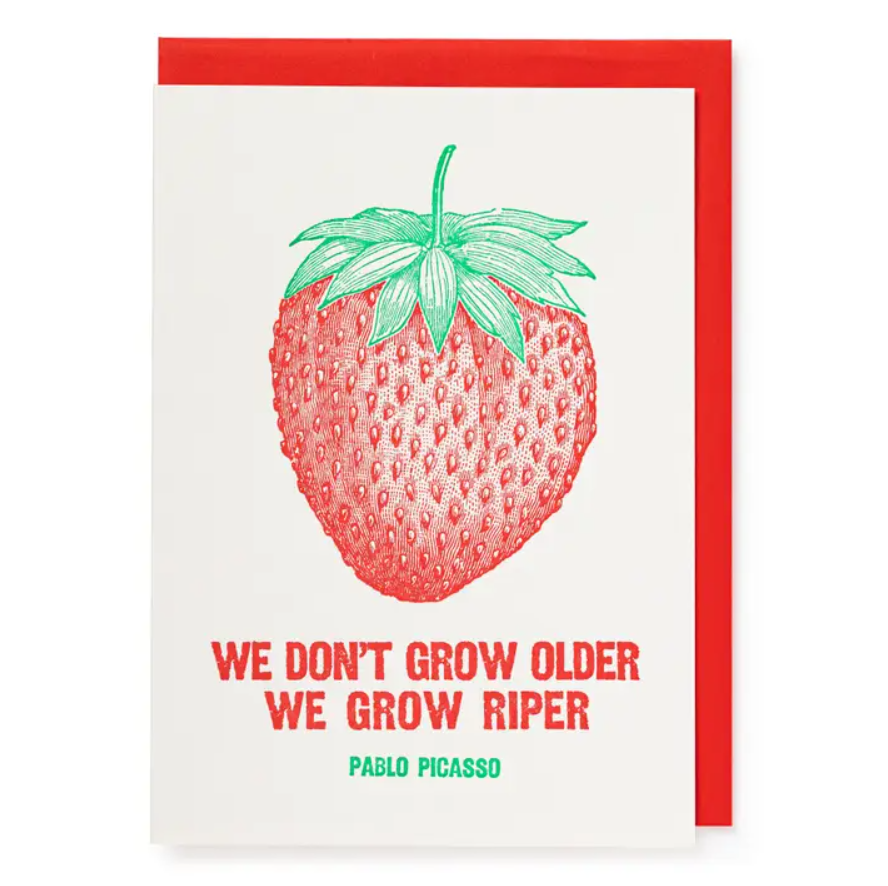 Grow Riper Strawberry Card