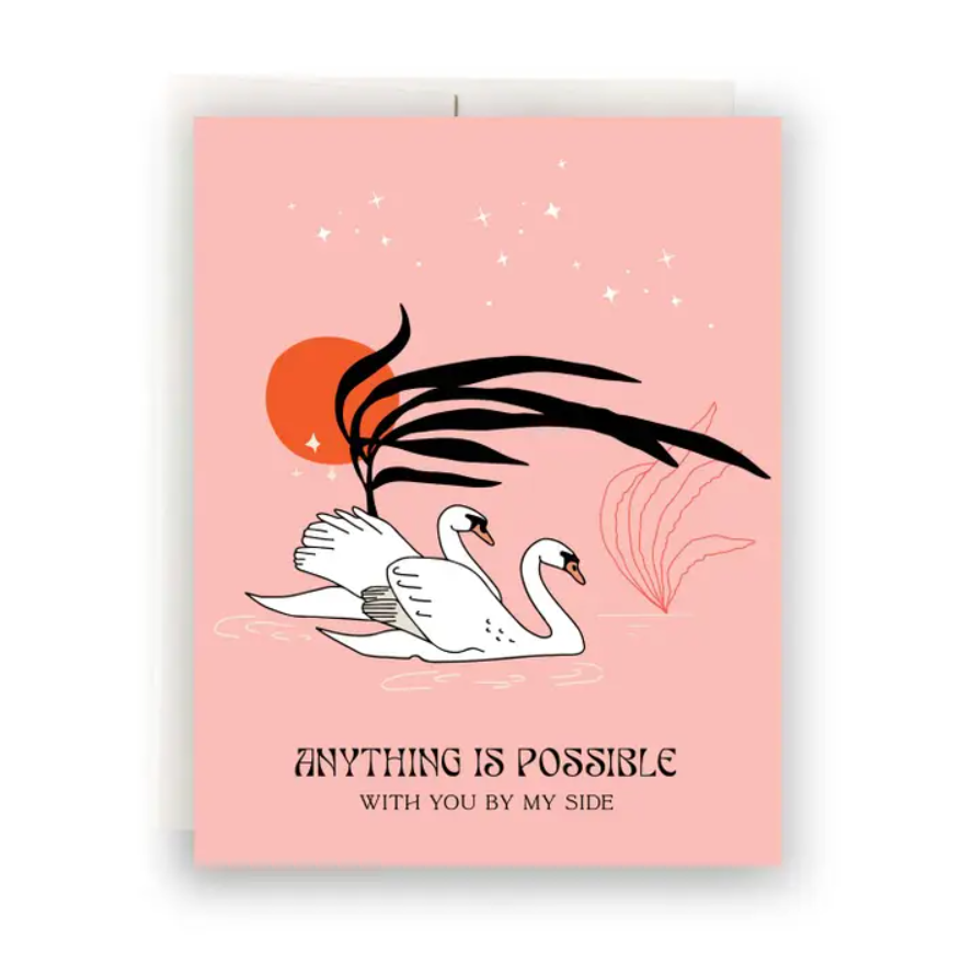 Swans Love Card