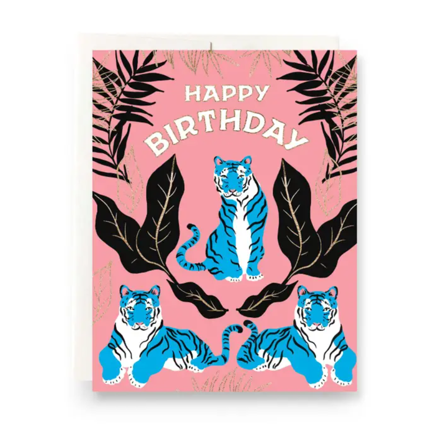 Tiger Birthday Card