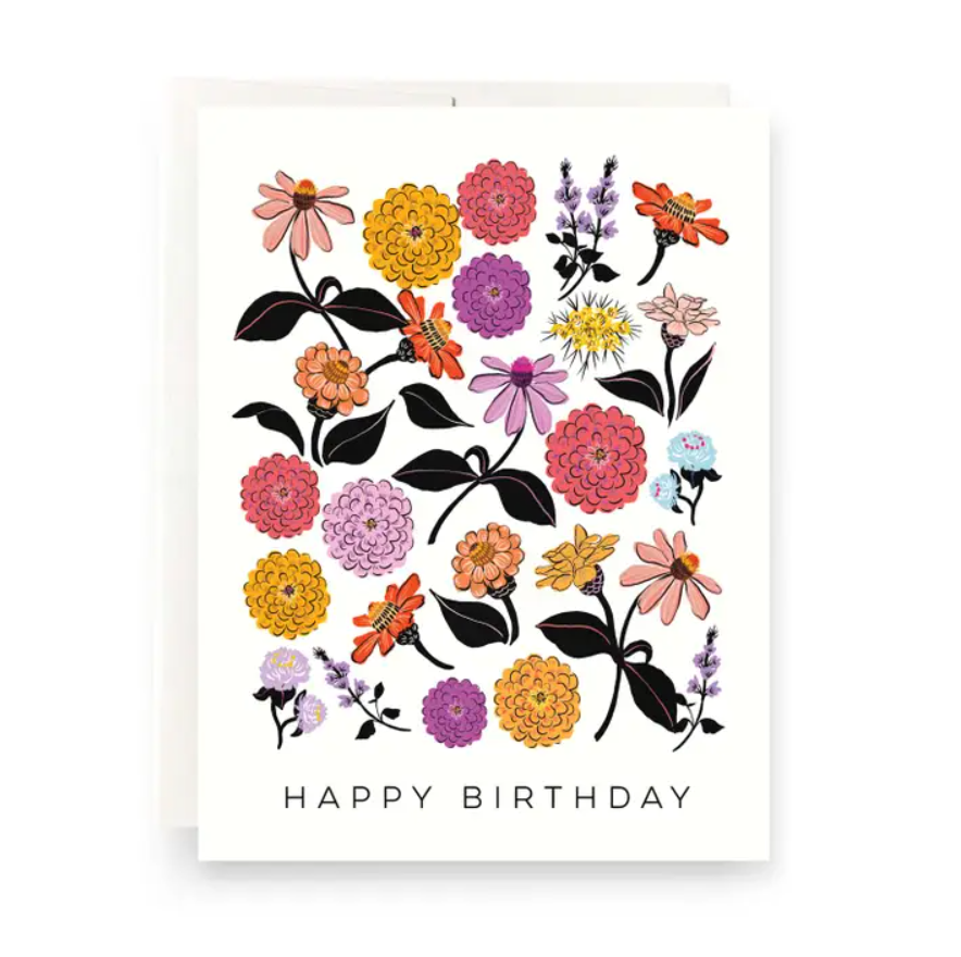 Zinnia's Flower Birthday Card