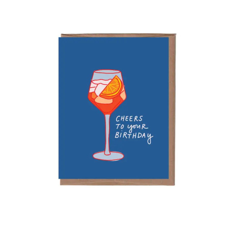 Scratch & Sniff Aperol Spritz Birthday Card