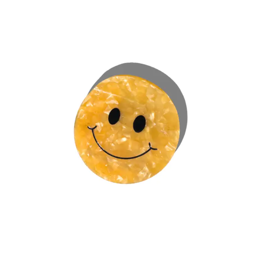 Smiley Face Hair Claw Clip