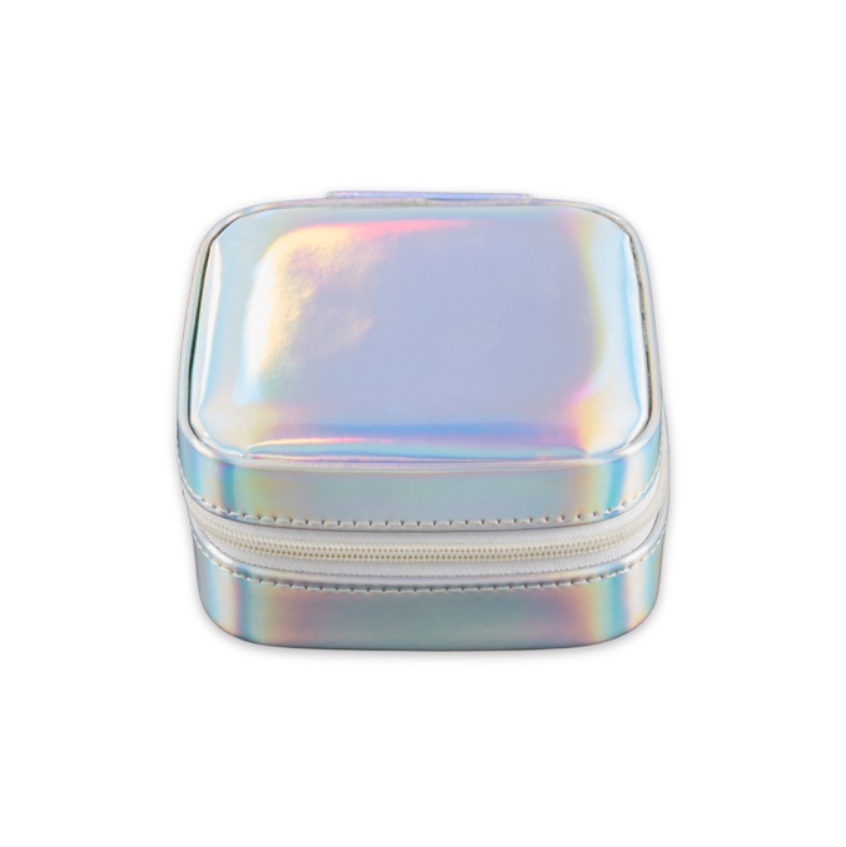 Small Metallic Jewelry Travel Case