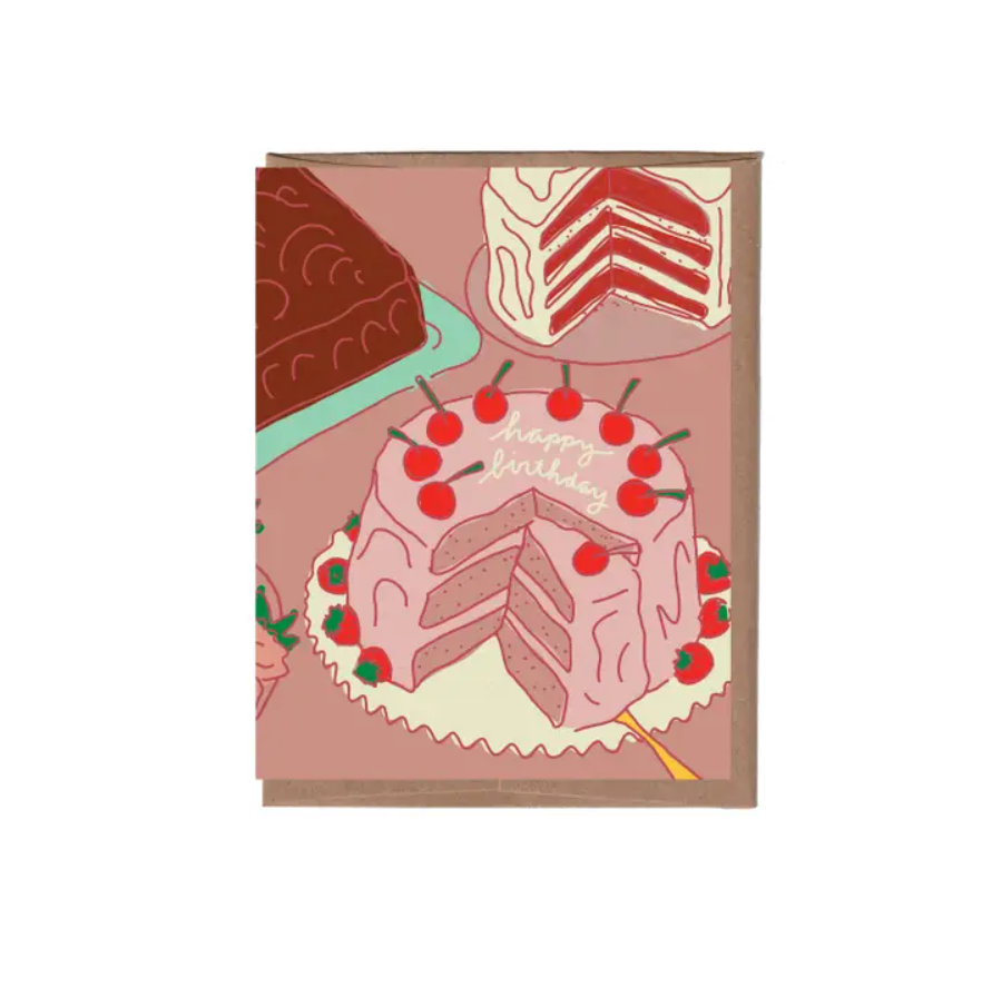 Scratch & Sniff Vintage Cake Birthday Card