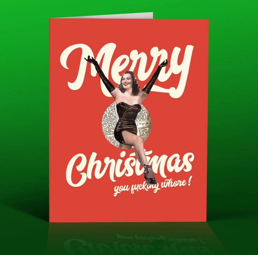 Christmas Whore Holiday Card