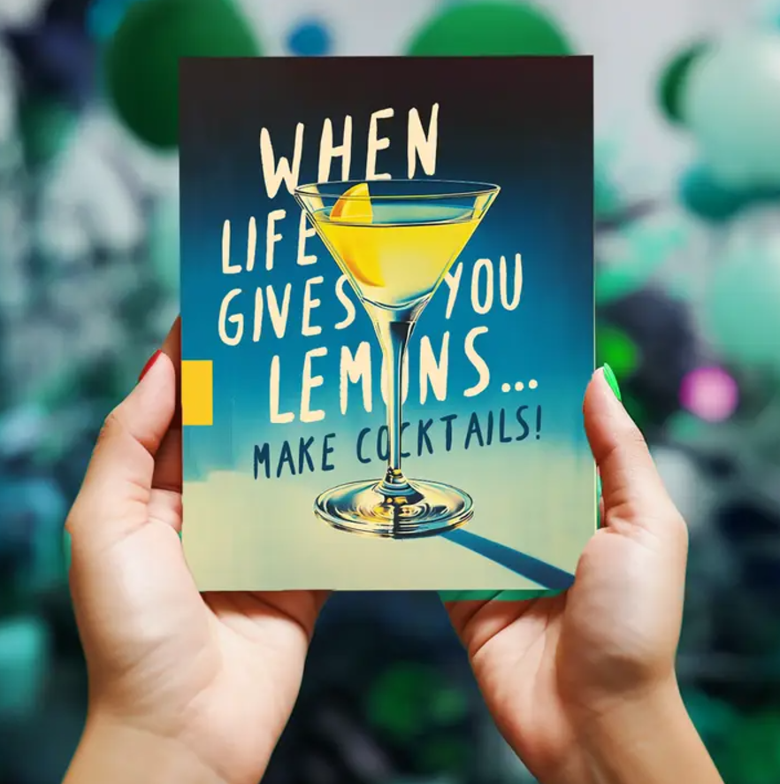 Lemon Cocktail Card