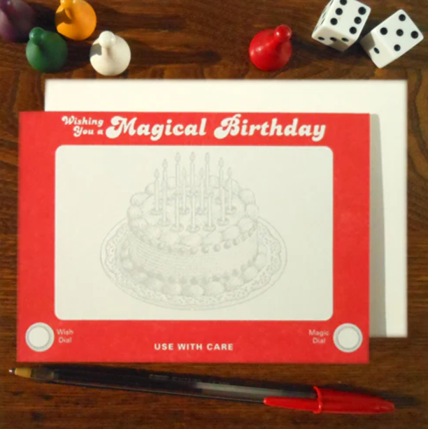 Etch A Sketch Birthday Card