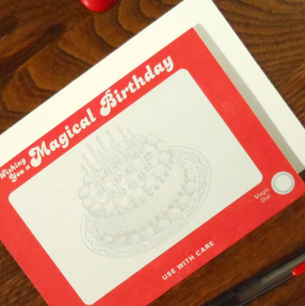 Etch A Sketch Birthday Card