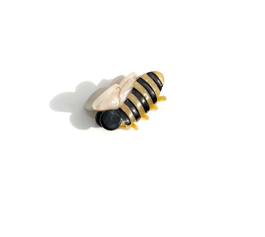 Mini Bee Hair Claw Clip