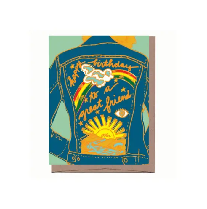 Jean Jacket Birthday Card