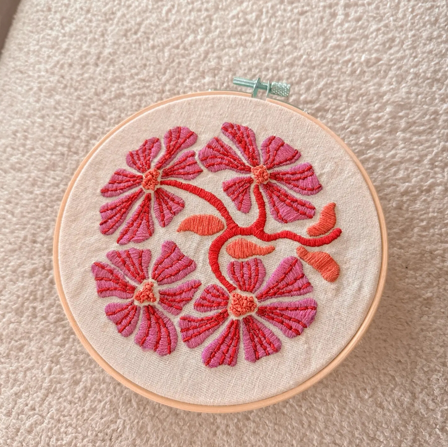 Flower Power Embroidery Kit