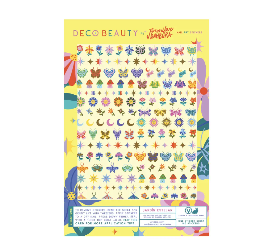 Nail Art Stickers - Jardín Estelar