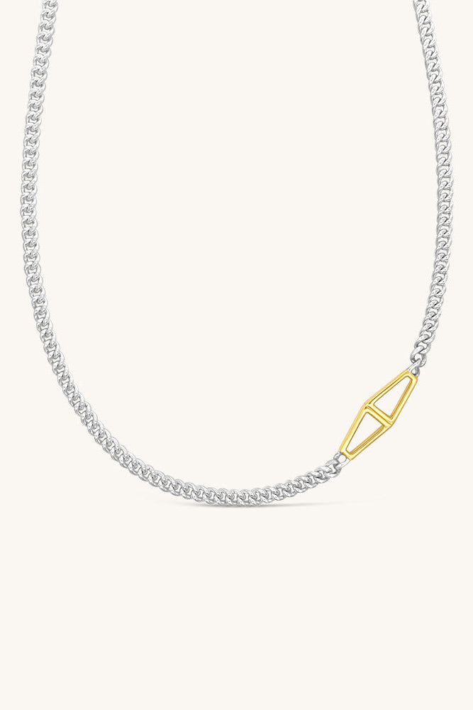sierra winter jewelry mixed metal sidekick chain necklace