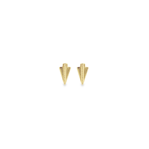 Sierra Winter gold vermeil arrowhead tailgate earrings