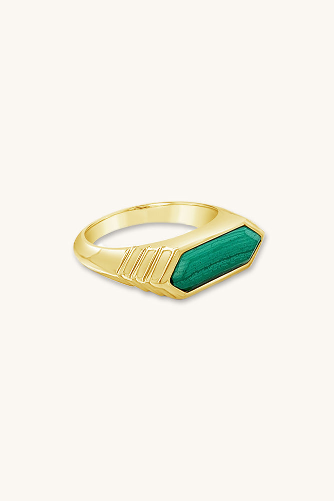 
                      
                        gold vermeil and malachite statement tucson ring sierra winter
                      
                    