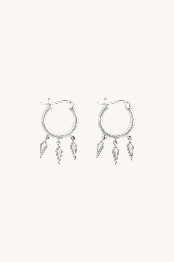 sierra winter wildfire silver dangle hoops