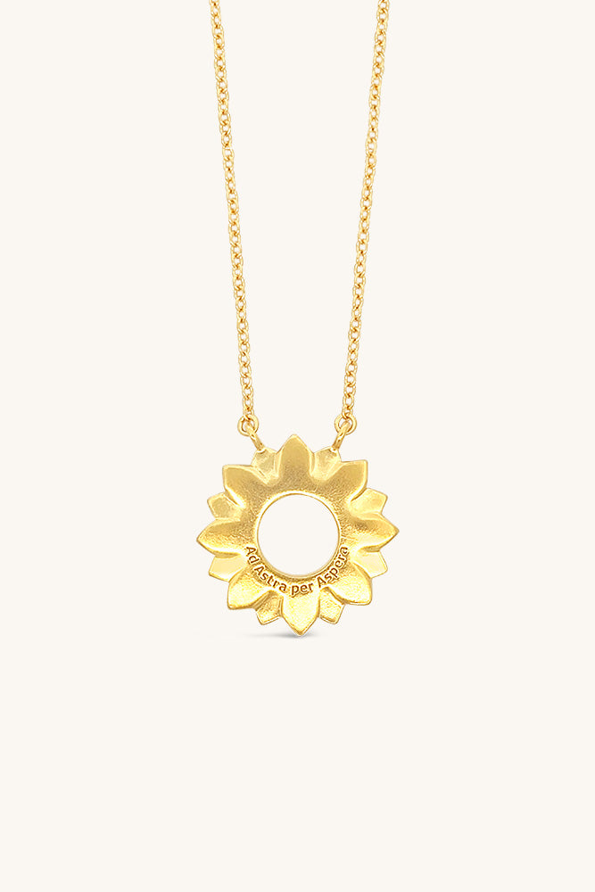 
                      
                        gold vermeil sunflower inspired wildflower pendant necklace
                      
                    