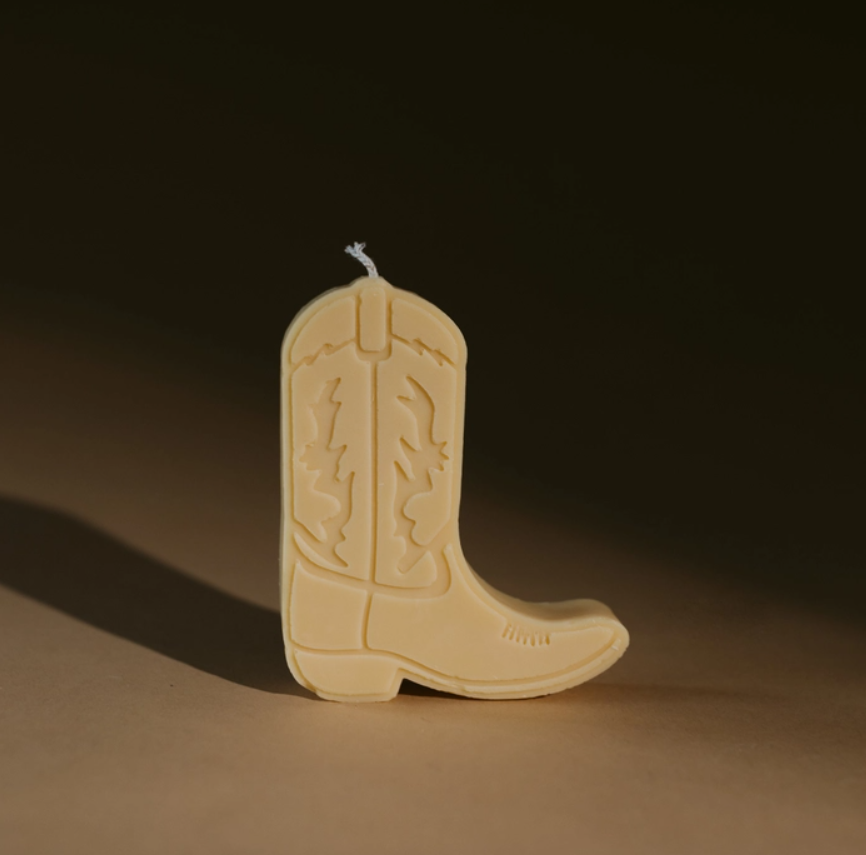 Cowboy Boot Nashville Shape Candles in Desert