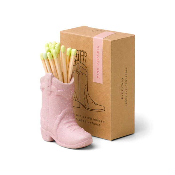 Cowboy Boot Match Holder in Pink