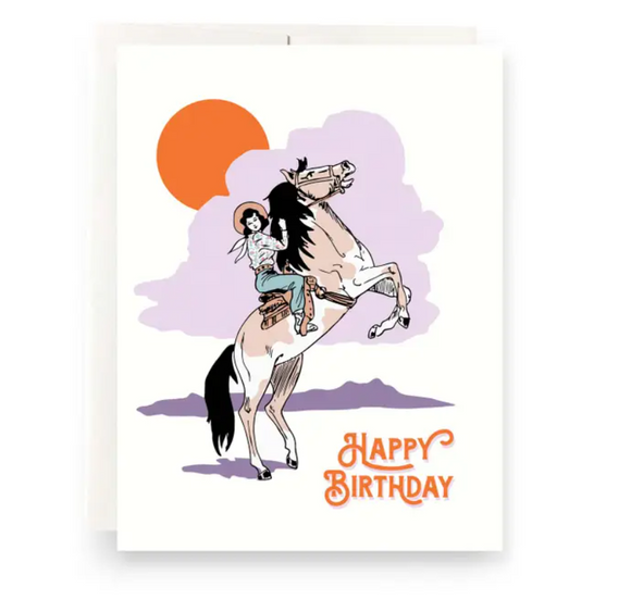 Cowgirl Birthday Card