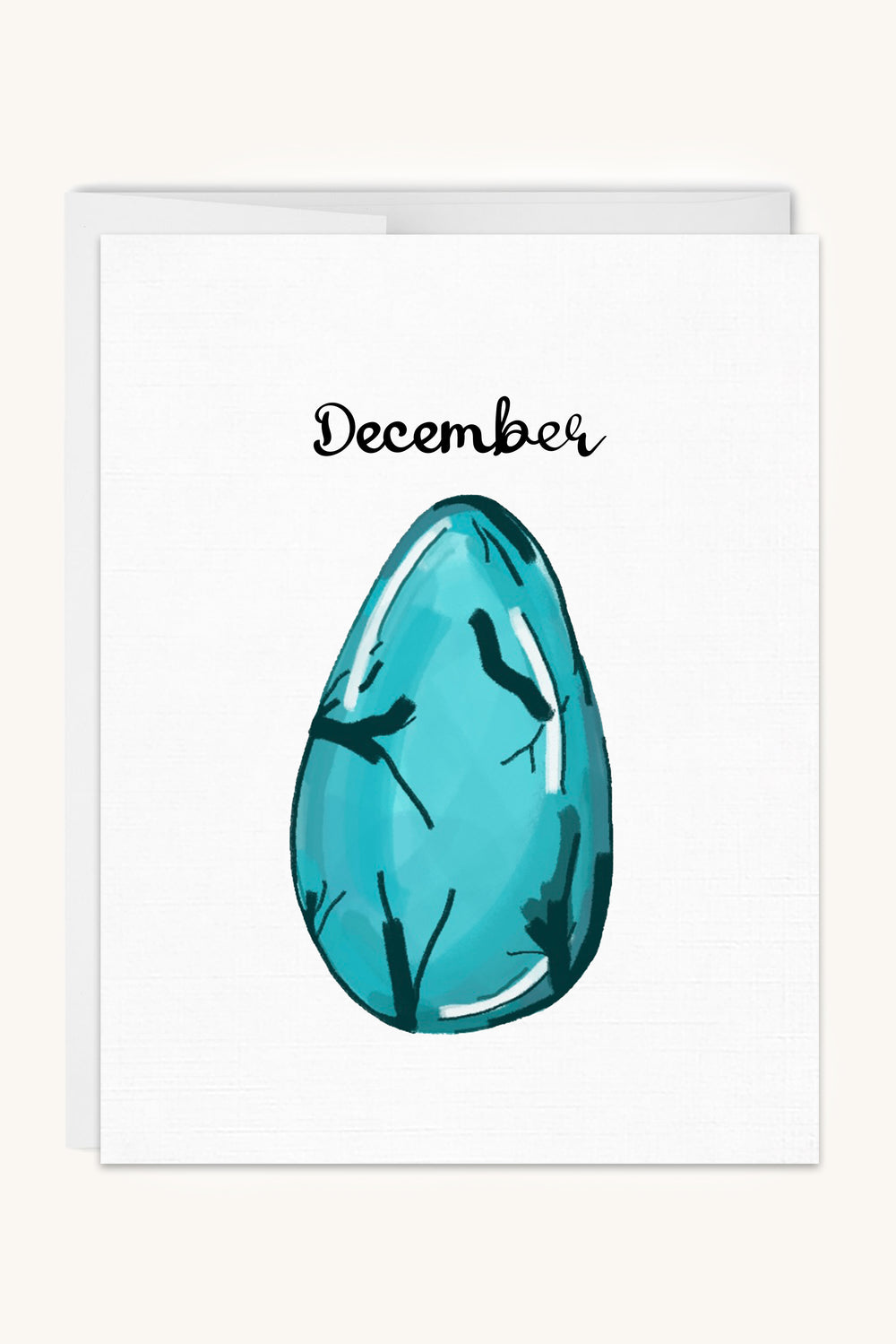 December Birthstone Card - Turquoise